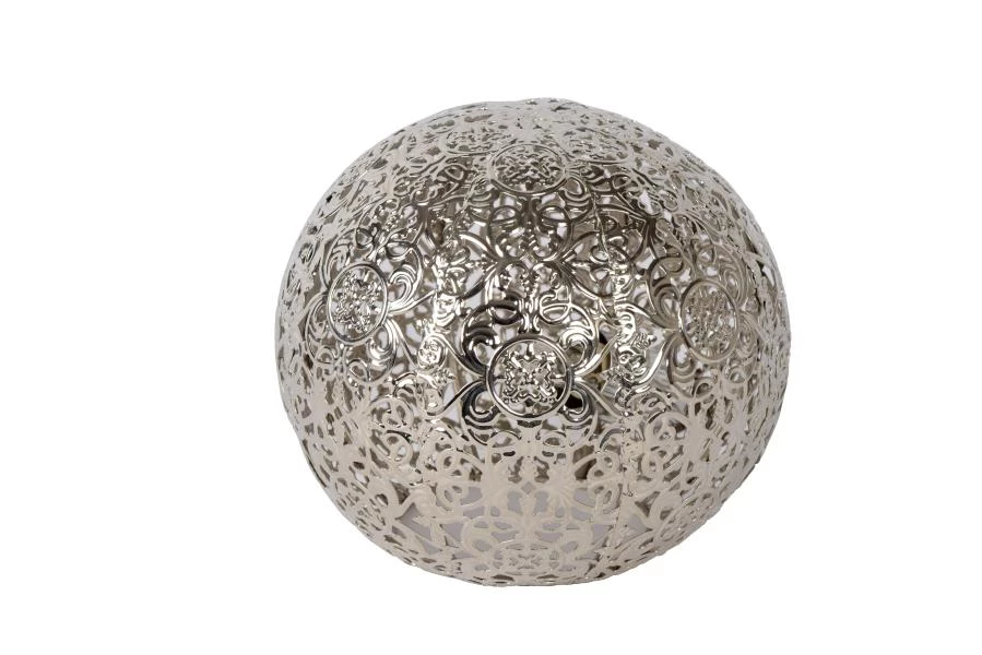 Lucide PAOLO - Tischlampe - Ø 14,5 cm - 1xG9 - Silber - AUSgeschaltet